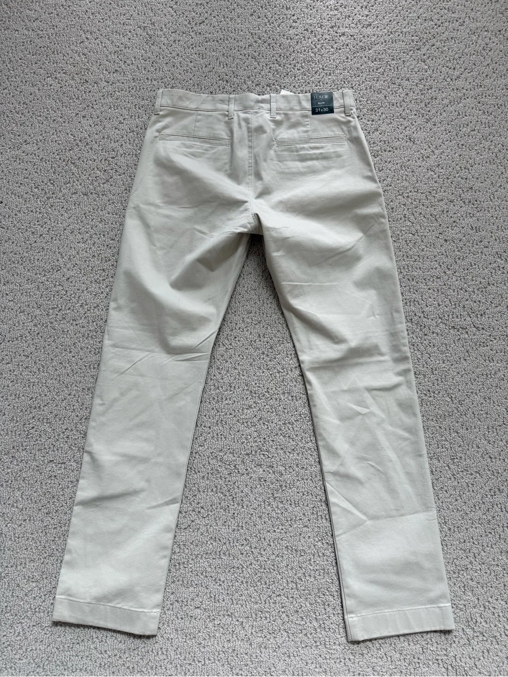 JCrew Men’s Khaki Slim Fit Trutemp Chino Pants - NWT size 31x30